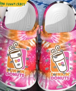 Dunkin Donuts Black Crocs Sandals