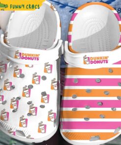 Dunkin Donuts Black Crocs Sandals