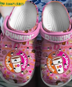 Dunkin Donuts Crocs Shoes For Men Women