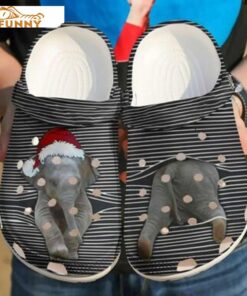 Elephant Christmas Crocs Sandals