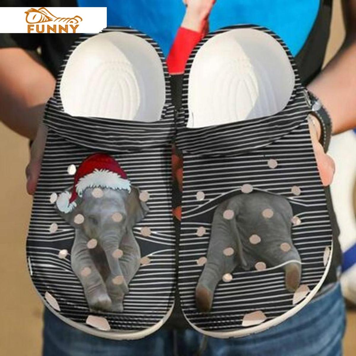 Elephant Cute Butterfly Crocs Sandals