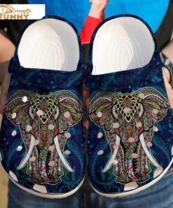 Autism Elephant Sunflower Crocs Slippers