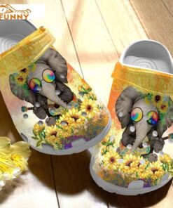 Vintage Cute Elephant Crocs Slippers