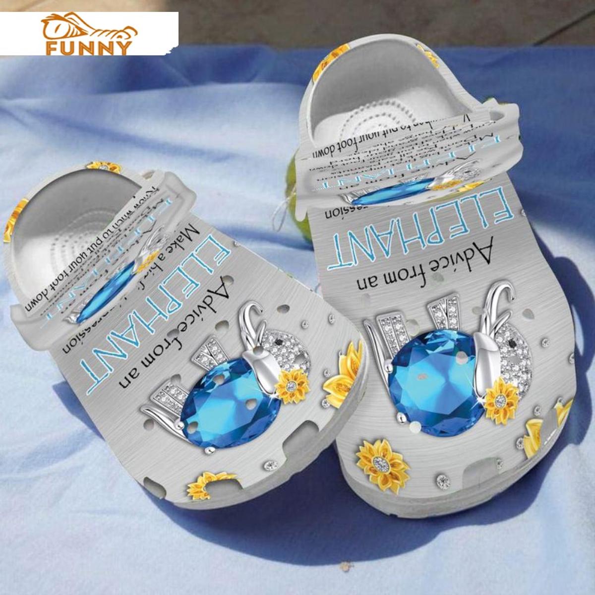 Funny Baby Elephant Crocs Clog Shoes