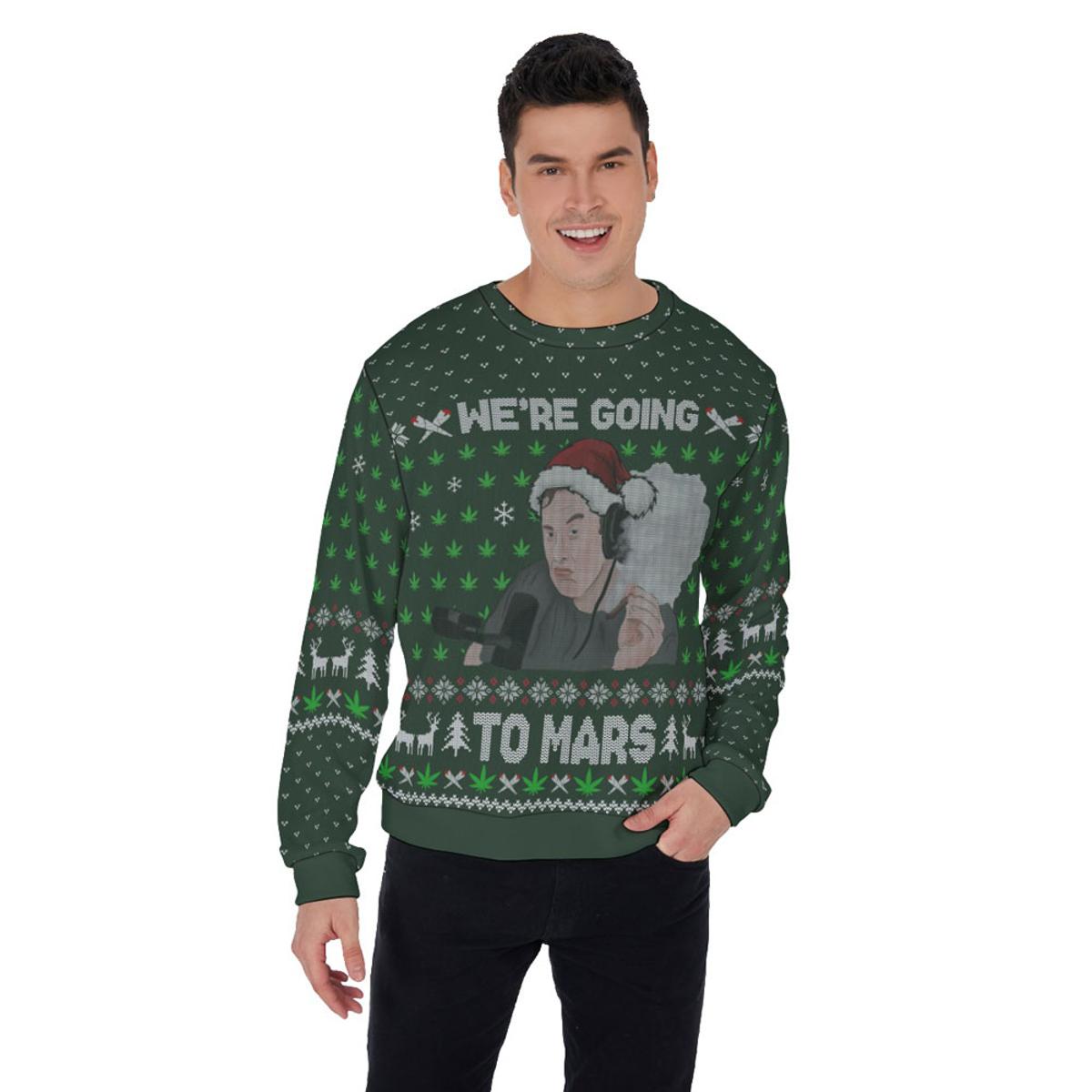 Cute Dachshund Mens Ugly Christmas Sweater