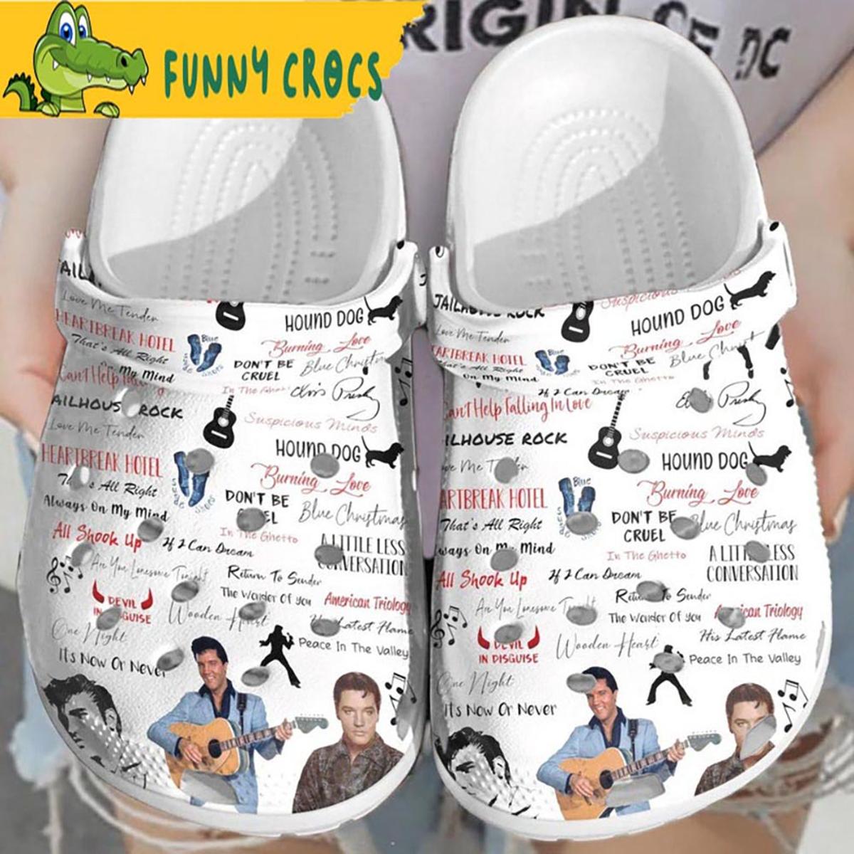 Elvis Presley Pattern Crocs Classic