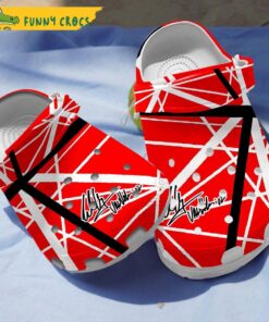 Evh Red Guitar Crocs Sandals