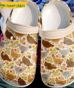 Farmer Chicken Floral Gifts Crocs Slippers