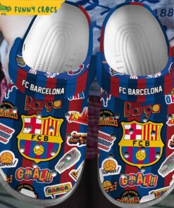 Fc Barcelona Soccer Crocs Shoes