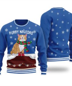 Feliz Navidad Cat Ugly Sweater