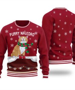 Feliz Navidad Cat Ugly Sweater