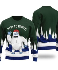 Festive Yeti To Party Womens Ugly Christmas Sweater