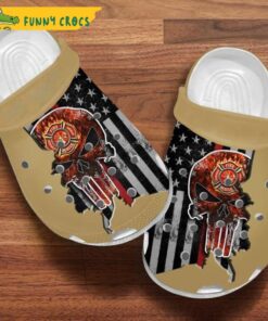 Firefighter Usa Flag Firefighter Loves Croc International Firefighters’ Day Crocs Clog Shoes