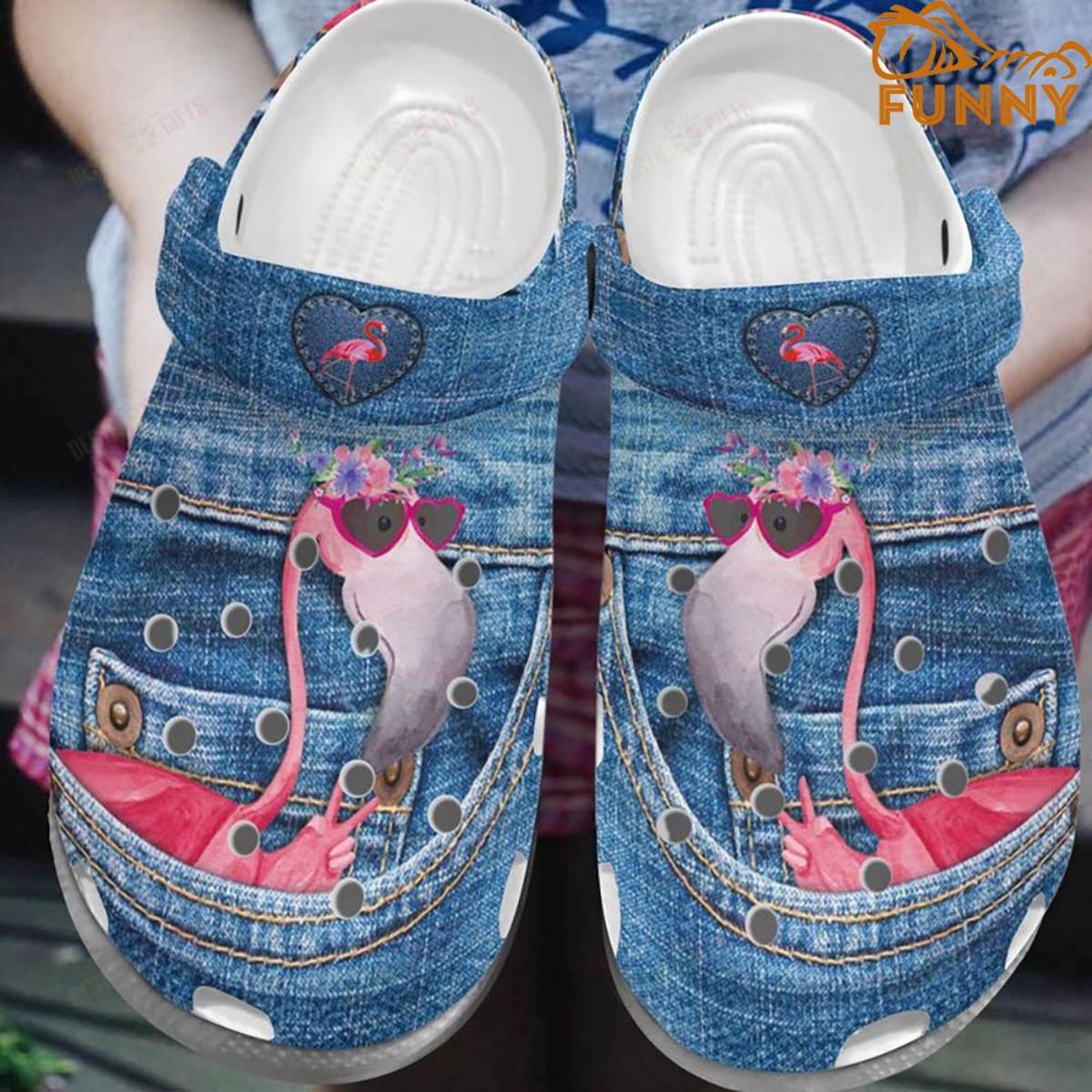 Summer Beach Flamingo Crocs Clog Shoes