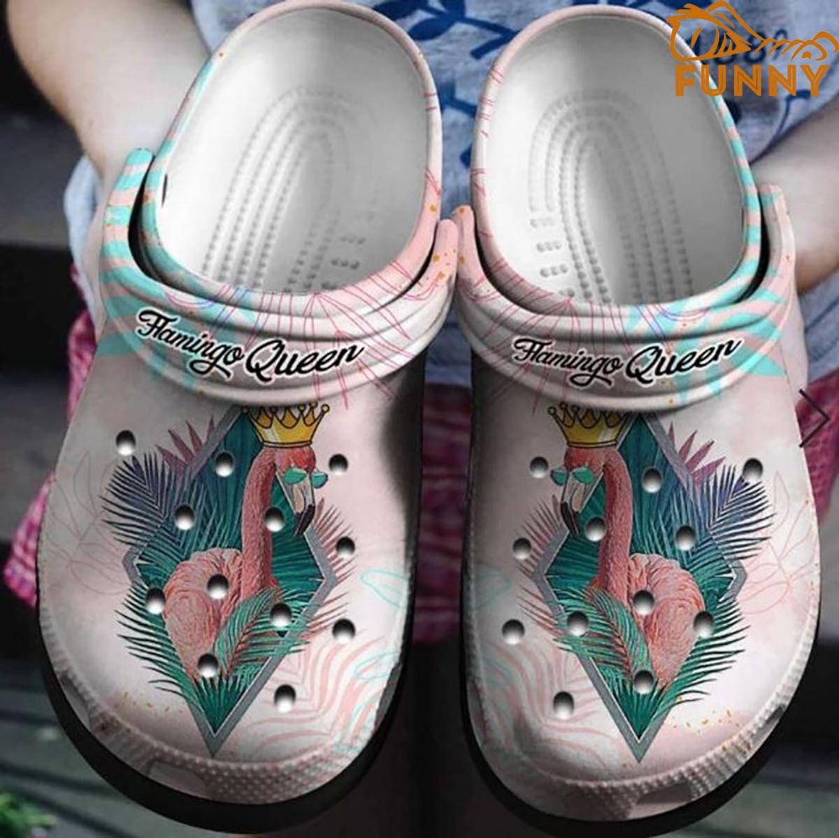 Christmas Snowflake Flamingo Crocs Shoes