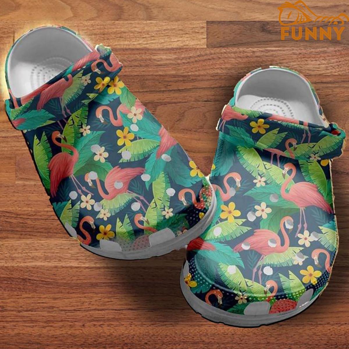 Flamingo Tropical Lovers Gift Crocs Clog Shoes