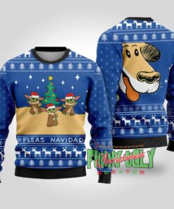 Fleas Navidad Dog With Baby Yoda Funny Christmas Sweater