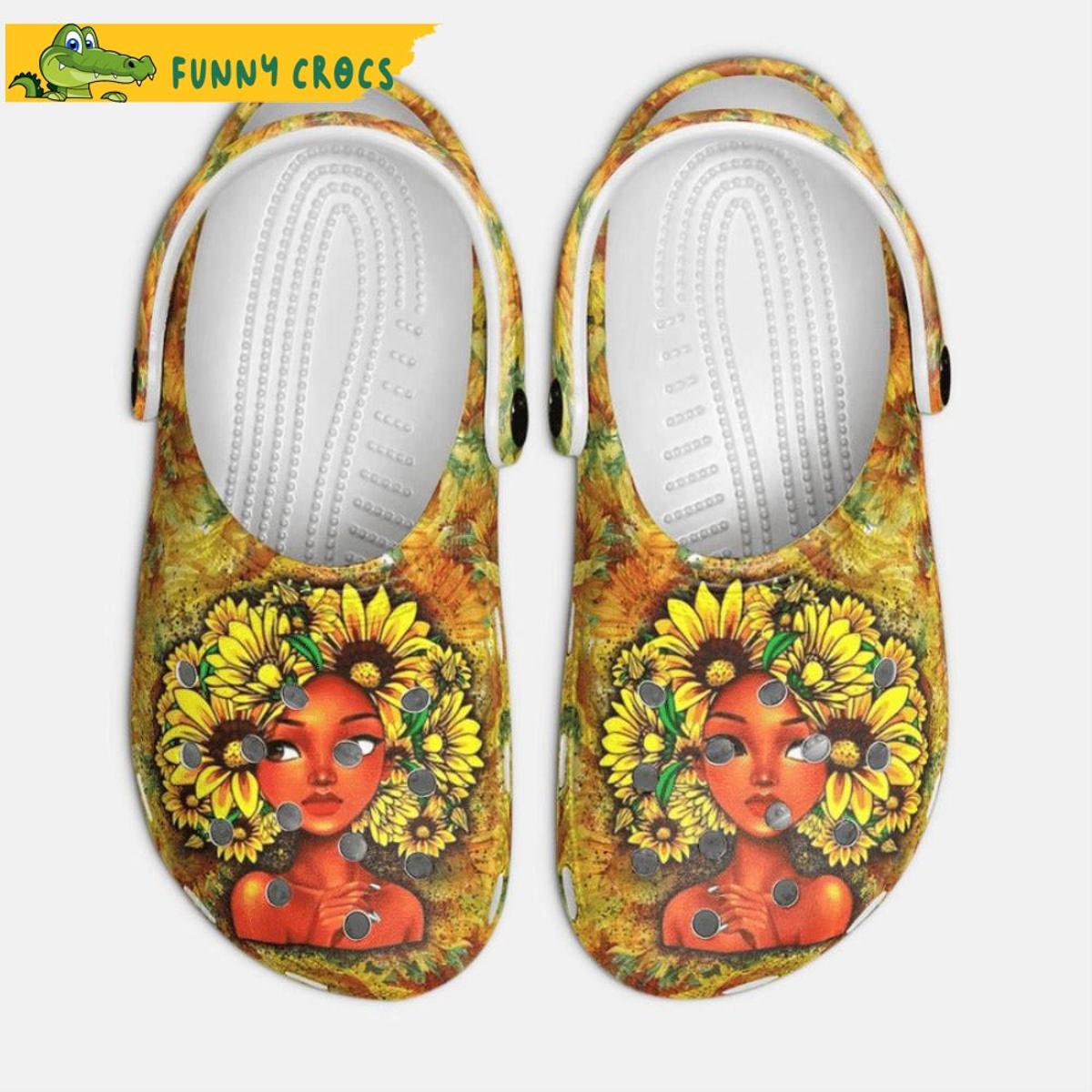 Floral Puzzle Piece Autism Crocs Clog