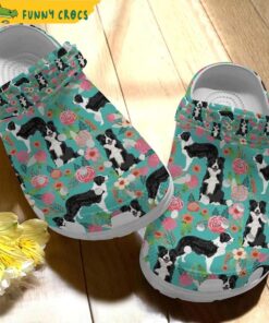 Custom Name Border Collie Dog Crocs