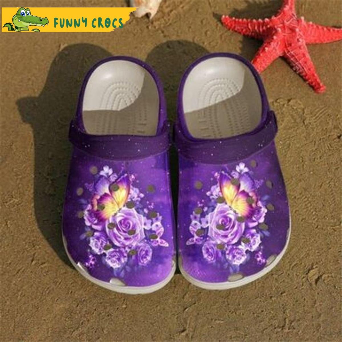 Funny M Butterfly Crocs Slippers