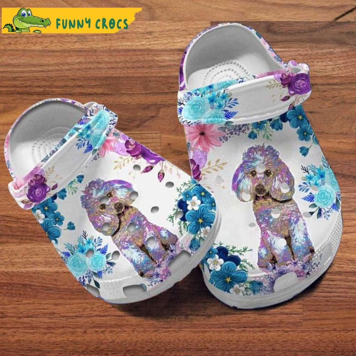 Cute Poodle Dog Crocs Shoes