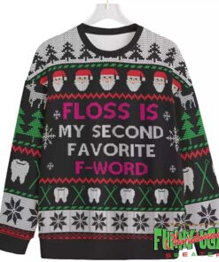 Floss Second Favorite F-word Ugly Sweater