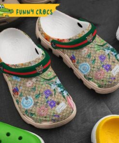 Flower Tiger Gucci Crocs Sandals