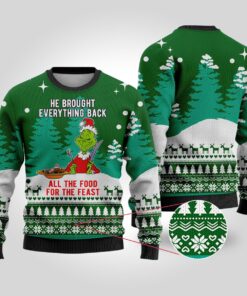 Food For Feast Grinch Sweater