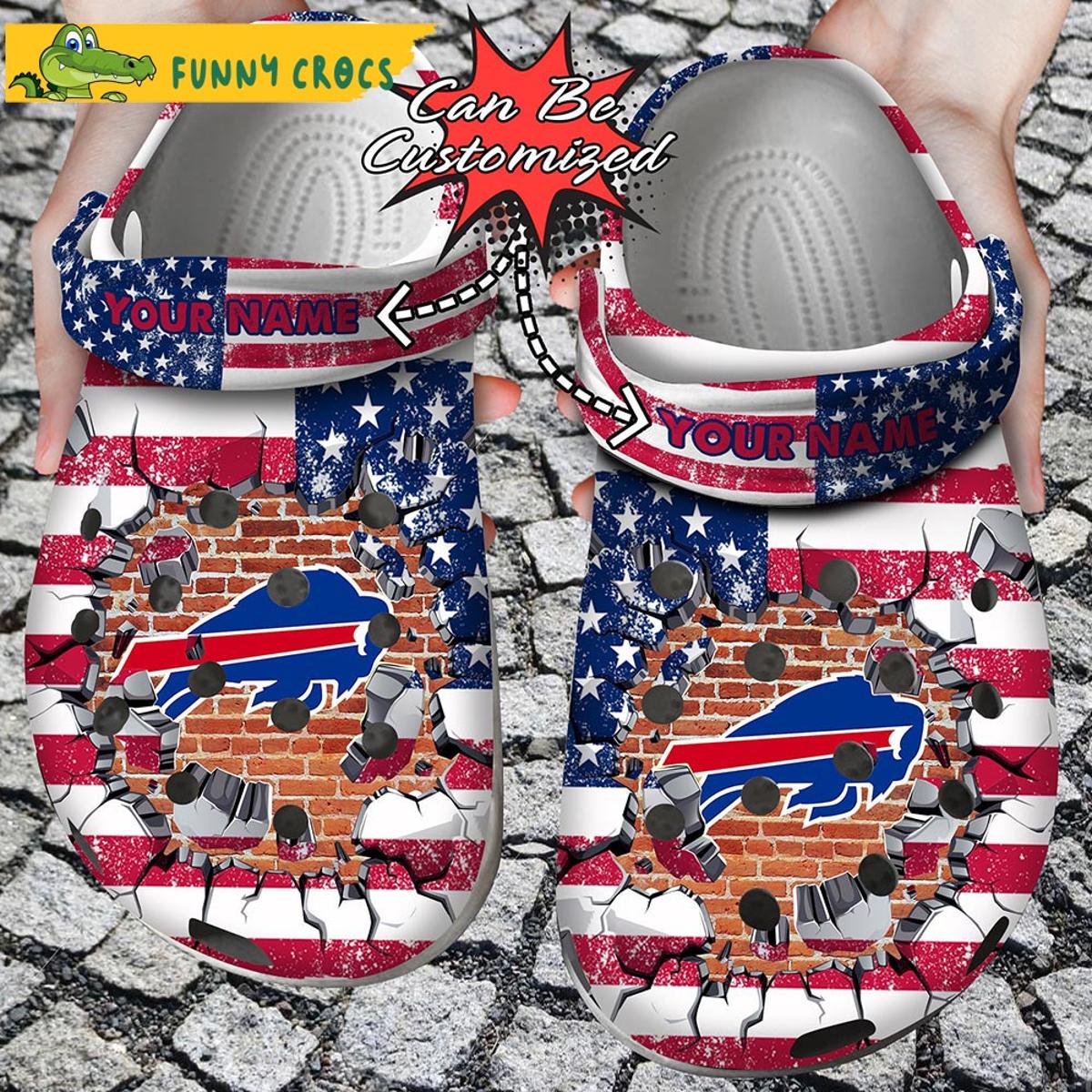 Football Personalized Buffalo Bills Hands Ripping Nfl Crocs Sandals