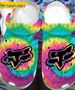 Bear Colorful Tie Dye Crocs Sandals