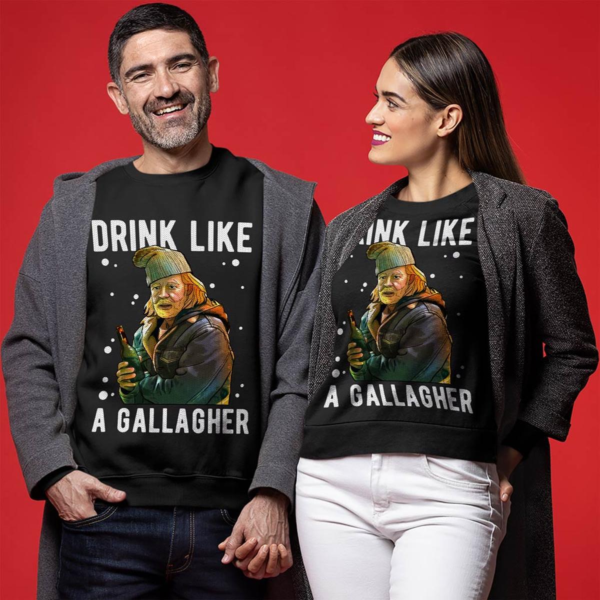 Funny Frank Gallagher Shameless Mens Ugly Christmas Sweaters