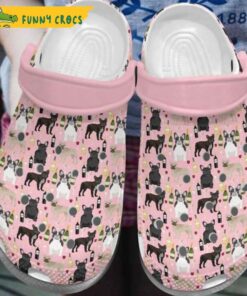 French Bulldog And Wine Pink Dog Crocs Slippers