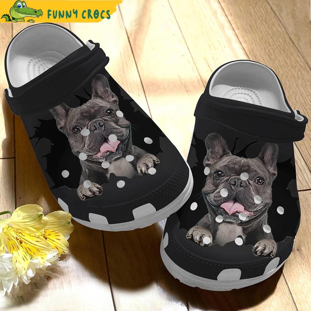 French Bulldog Crocs Sandals