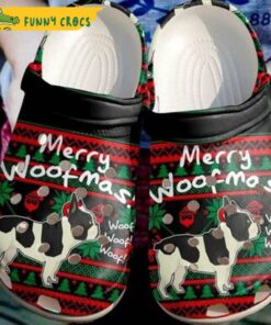 French Bulldog Merry Woofmas Dog Crocs Shoes