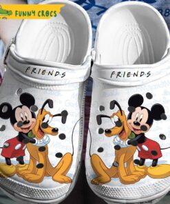 Friends Mickey Mouse And Pluto Disney Crocs Slippers