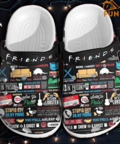 Friends Tv Series Black Crocs Shoes