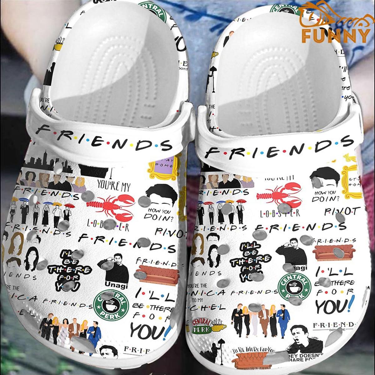 Friends Tv Series Purple Crocs Clog Shoes