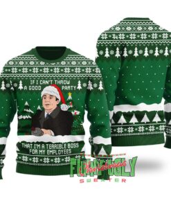 Funny A Terrible Boss The Office Christmas Sweater