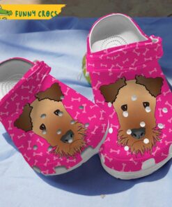 Funny Airedale Dog Crocs Clog Shoes