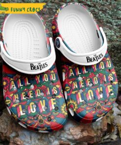 Funny Colorful The Beatles Crocs Shoes