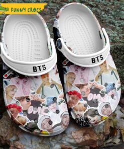 Funny Band Bts Gifts Crocs Shoes