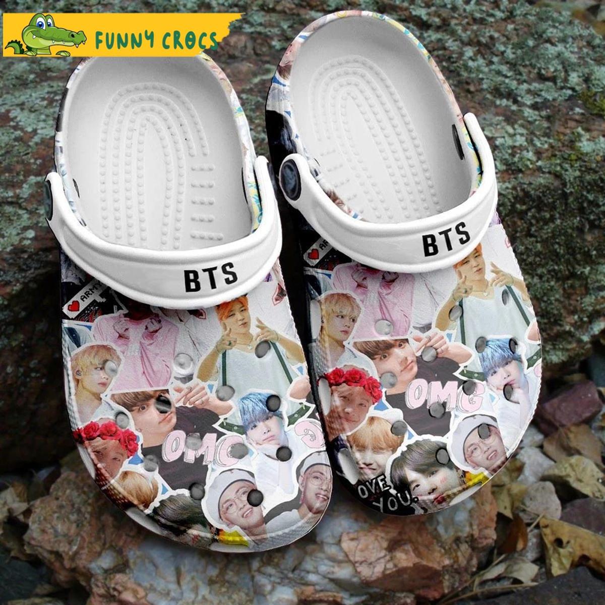 Customized Bts Crocs Shoes