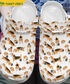 Beagle Dogs Pattern Crocs Clog Shoes