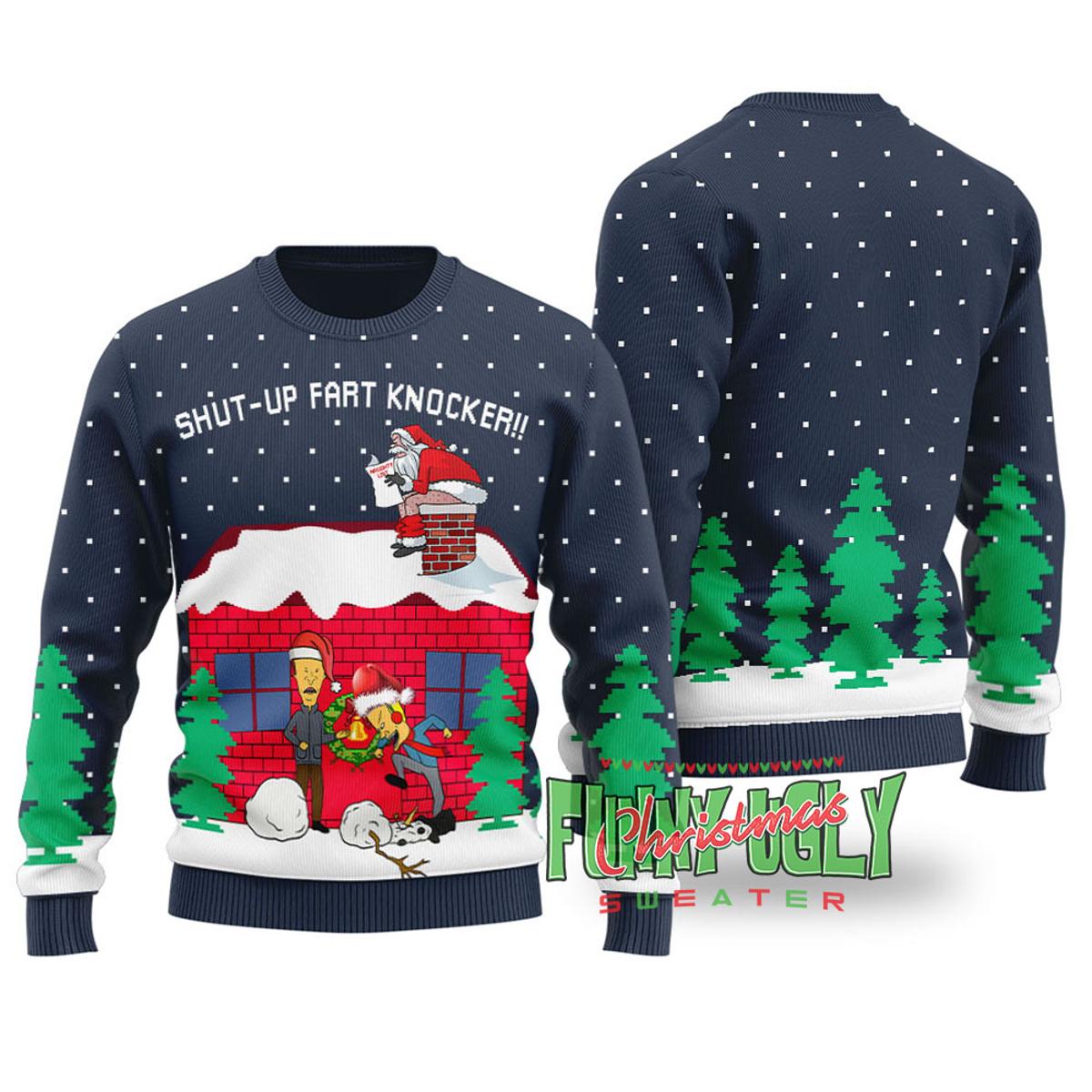 Beavis And Butt-head Funny Christmas Sweater