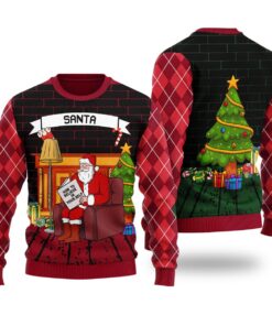 Funny Believe In Yourself Santa Christmas Sweater