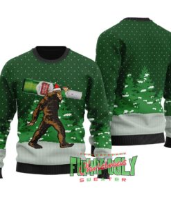 Funny Squatching Bigfoot Ugly Xmas Sweater