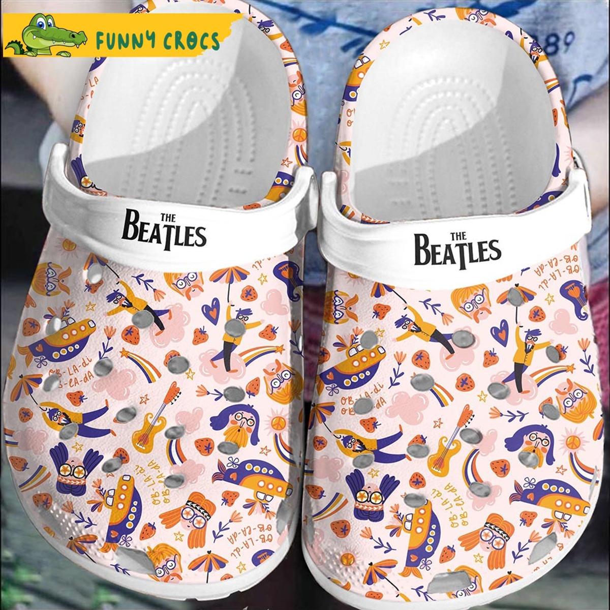 All Need You Love The Beatles Crocs Slippers