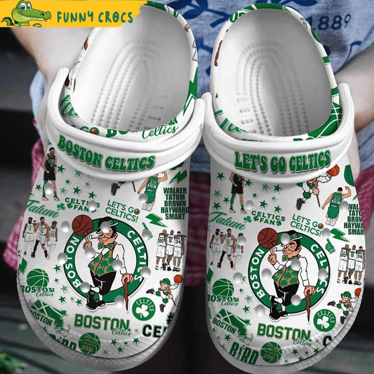 Logo Boston Celtics Crocs Clog Shoes