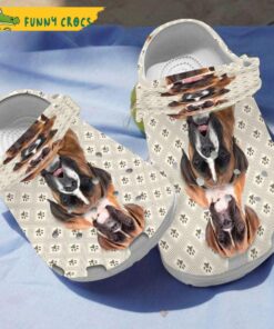 Funny Boxer Dog Crocs Clog Shoes