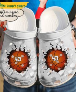 Funny Customized Basketball Crocs Shoes